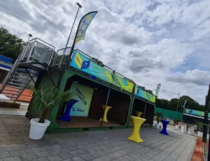 Dubbele evenementencontainer